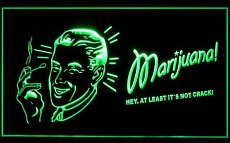 Marijuana It's Not Crack Hemp Neon Light Sign